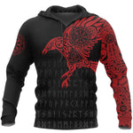 Norse Raven 3D Print (Viking Hoodie)