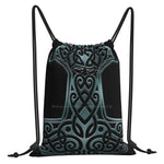 Thor's Hammer-  Mjolnir Drawstring Bag