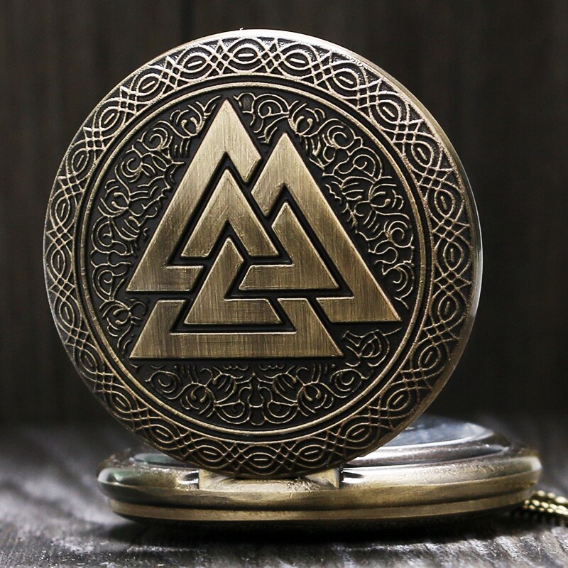 Valknut Norse Viking Pocket Watch