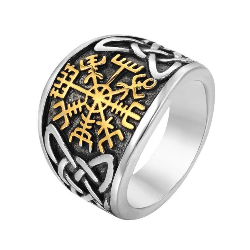 Vegvisir Celtic Knot Viking Ring