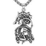 Fenrir Wolf Norse Pendant Necklace