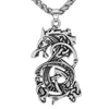 Fenrir Wolf Norse Pendant Necklace