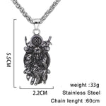 Nordic Valkyrie Freya Viking Pendant Necklace