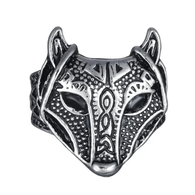 Norse Wolf Adjustable Ring