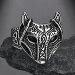 Norse Wolf Adjustable Ring
