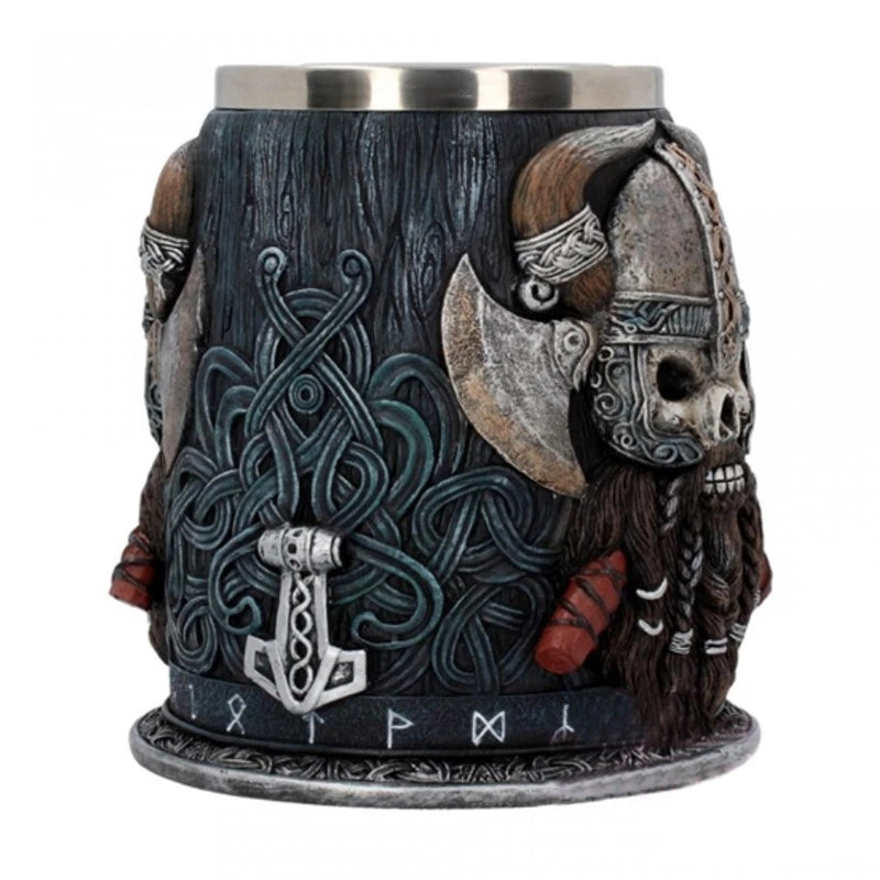 Viking Warrior Skull Mug