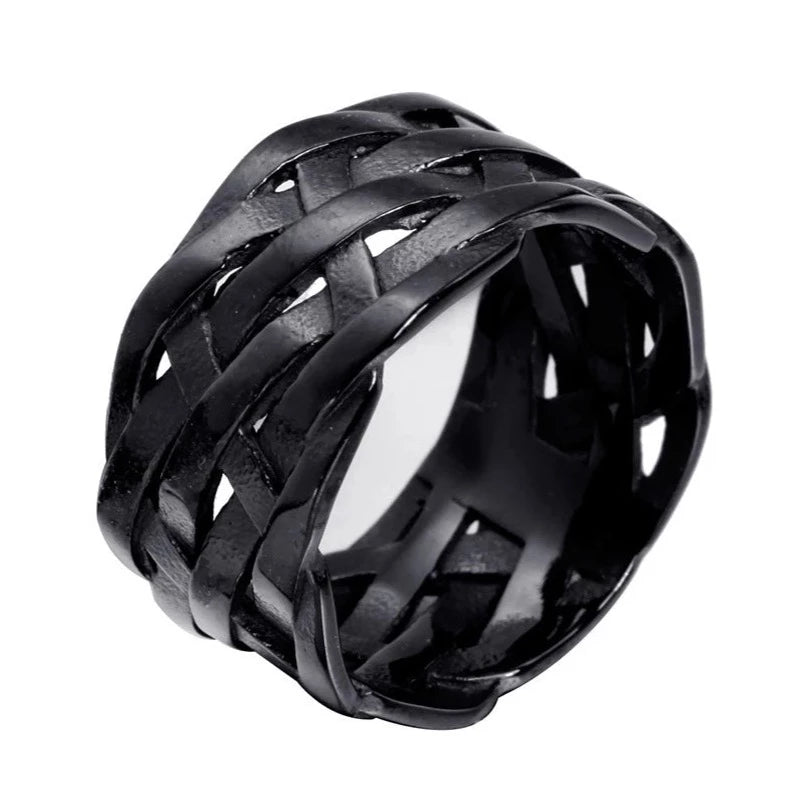 Interwoven Celtic Knot Ring