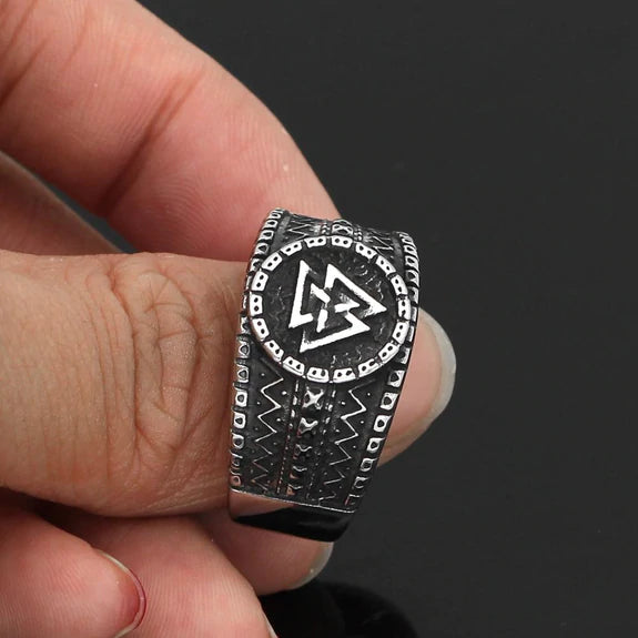 Valknut Viking Symbol Ring