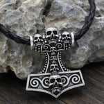 VIKING NECKLACE - MJOLNIR SKULL