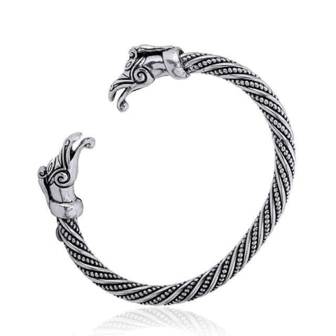 Double Horse Head Viking Arm Ring