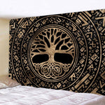 VIKING TAPESTRY - YGGDRASIL RUNES