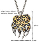 VIKING BERSERKER NECKLACE - BEAR CLAW