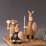 VIKING WOODEN STATUE
