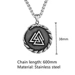 Jormungandr Serpent Valknut Necklace