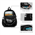 Norse Raven In Runic Circle Large Capacity Viking Backpack