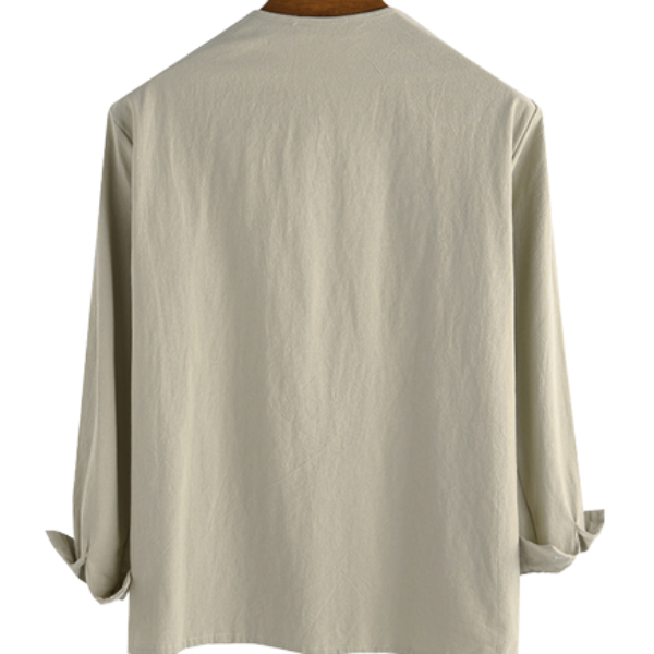 Medieval Lace-Up V-Neck Viking Long Sleeve Shirt