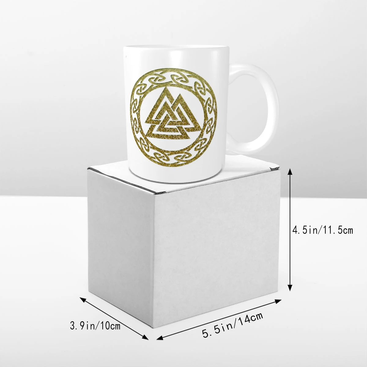 Viking Valknut Runes Ceramic Mug