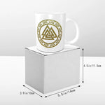 Viking Valknut Runes Ceramic Mug