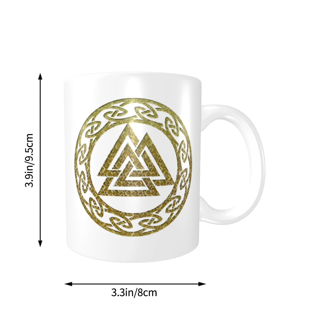 Viking Valknut Runes Ceramic Mug