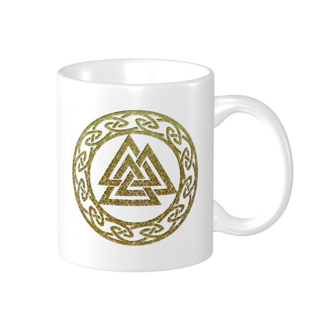 Viking Valknut Runes Ceramic Mug