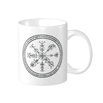 Vegvisir Viking Runic Compass Ceramic Mug