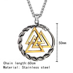 Jormungandr Valknut Necklace