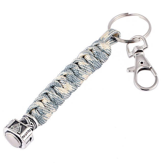 Valknut Paracord Viking Keychain