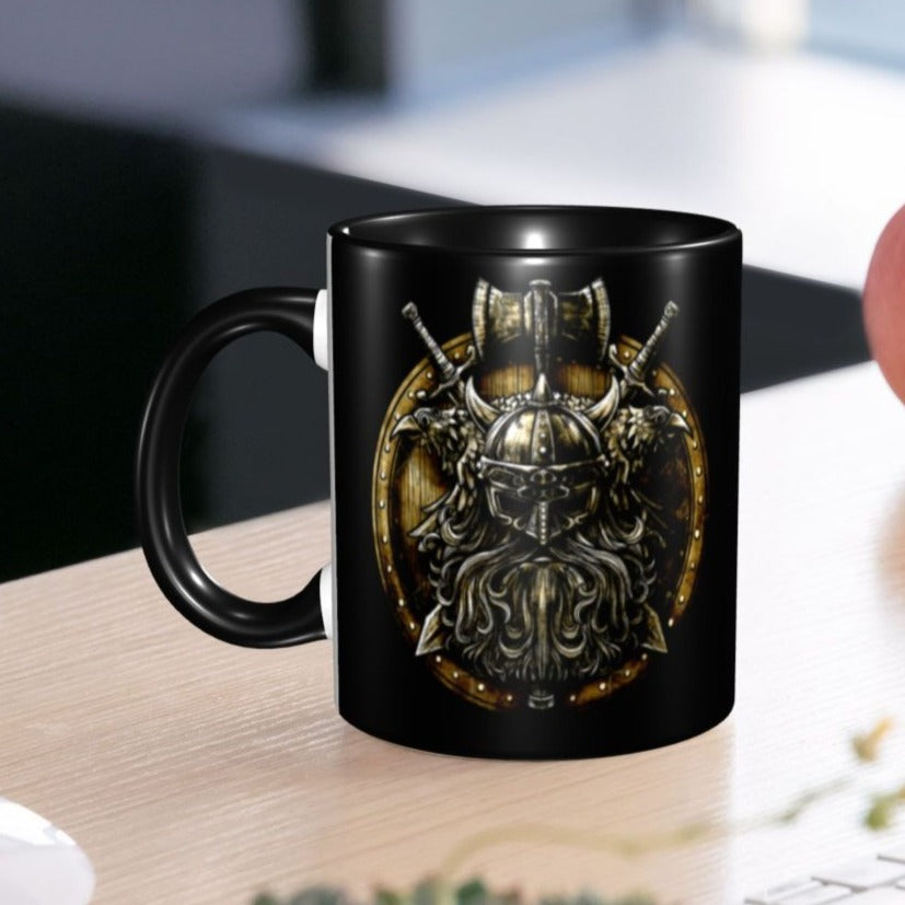 Viking Warrior Two-Tone Coffee Mug