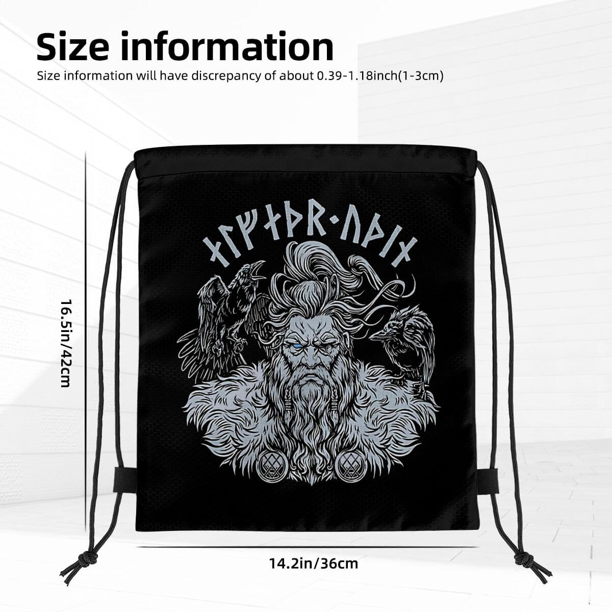 Allfather Odin Drawstring Bag