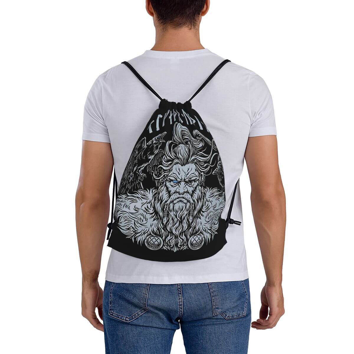 Allfather Odin Drawstring Bag