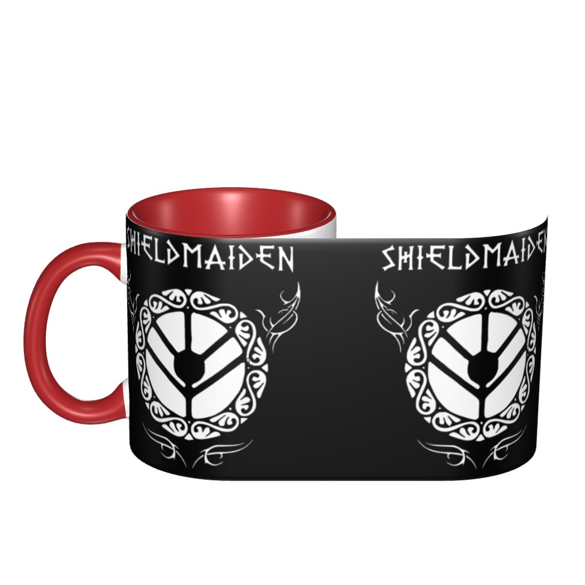 Viking Shieldmaiden Two-Tone Coffee Mug