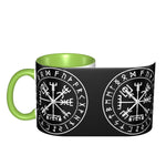 Vegvisir Viking Compass Two-Tone Coffee Mug