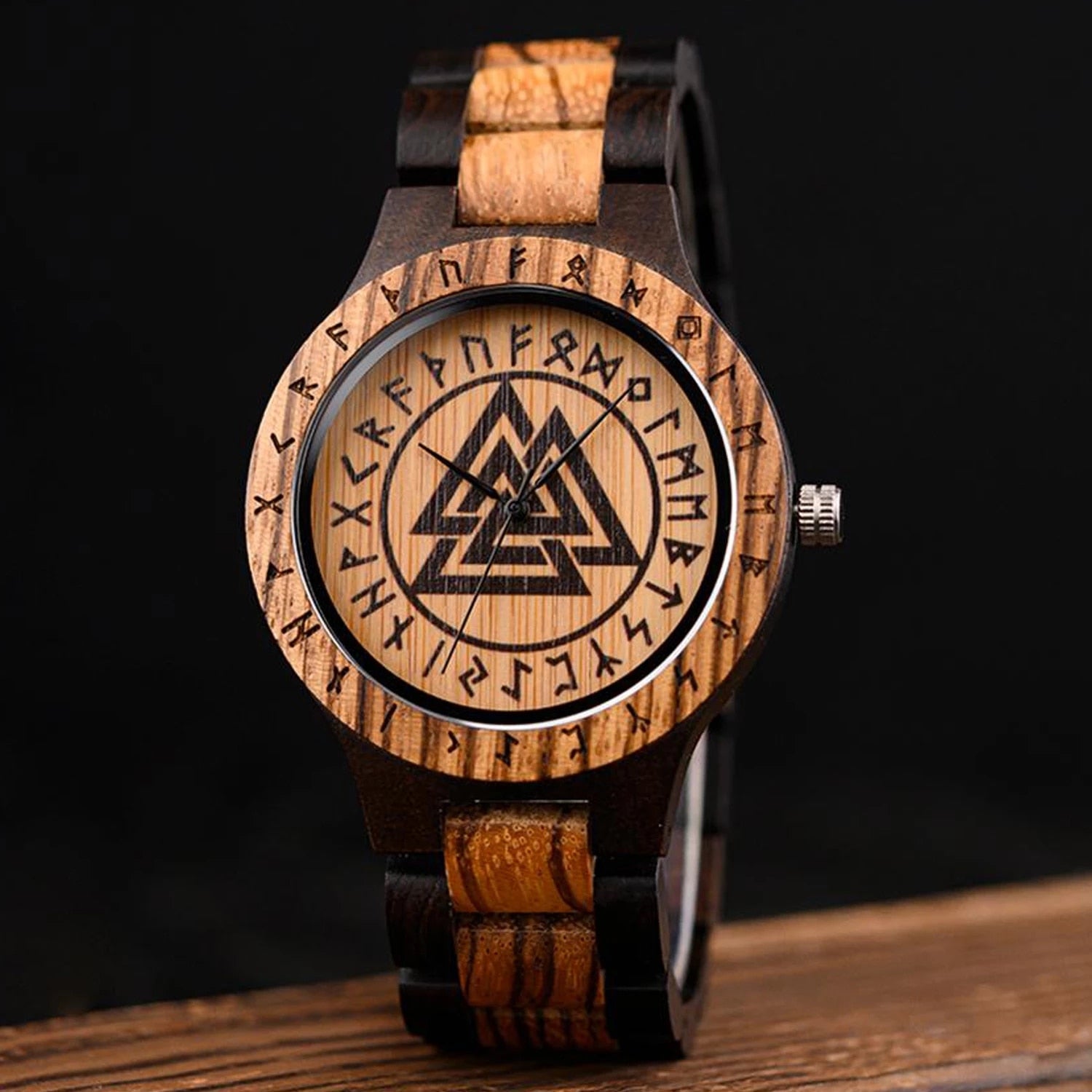 Valknut Wooden Watch