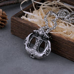 Thor's Hammer Necklace With Nordic Anchor Design