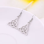 Trinity Celtic Knot Drop Earrings