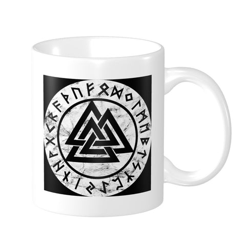 Viking Valknut Runes Ceramic Mug