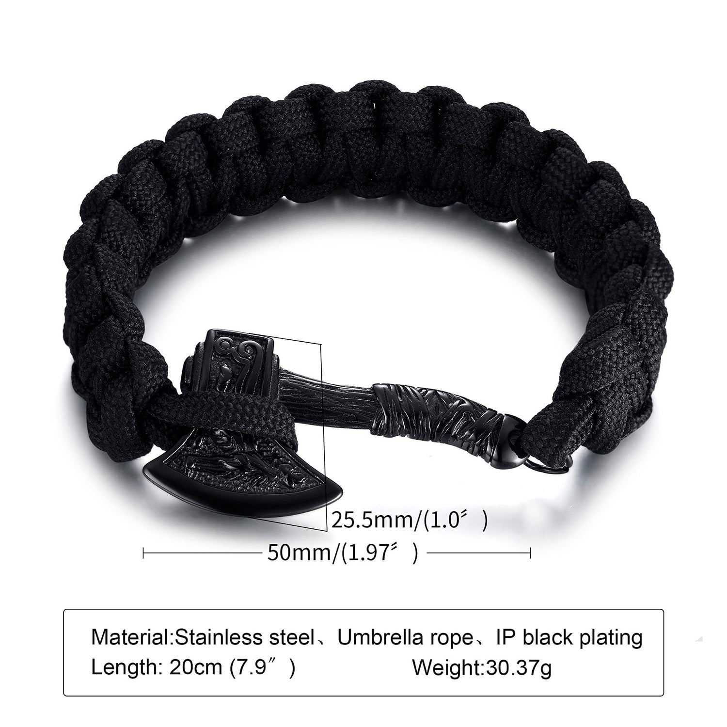 Viking Axe Paracord Bracelet