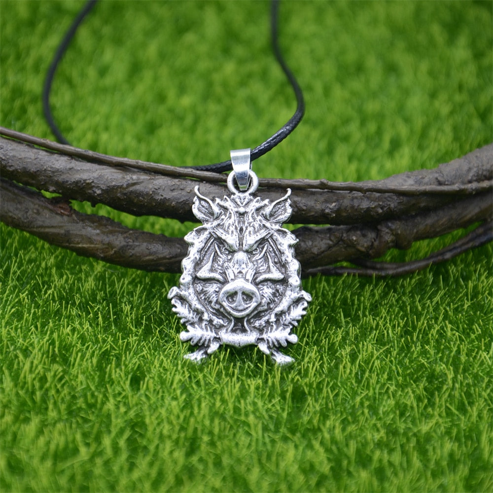 Wild Boar Gullinbursti Viking Necklace