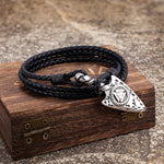 Viking Spear-Leather Viking Bracelet