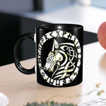 Norse Wolf Fenrir Two-Tone Coffee Mug