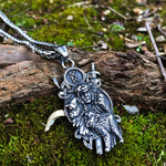 Nordic Valkyrie Freya Viking Pendant Necklace