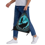Hugin Munin Odin's Ravens Drawstring Bag