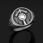 Tyr Signet Viking Shield Ring