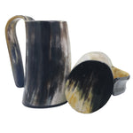 TANKARD DRINKING HORN MUG