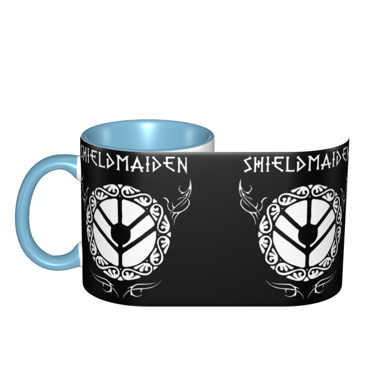 Viking Shieldmaiden Two-Tone Coffee Mug