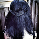Raven Hairclip With Helm of Awe Symbol