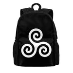 Celtic Triskele Spiral Large Capacity Viking Backpack