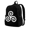 Celtic Triskele Spiral Large Capacity Viking Backpack