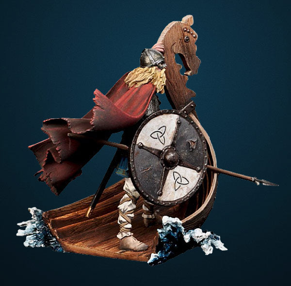 VIKING & DRAKKAR STATUE (unpainted)