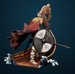 VIKING & DRAKKAR STATUE (unpainted)
